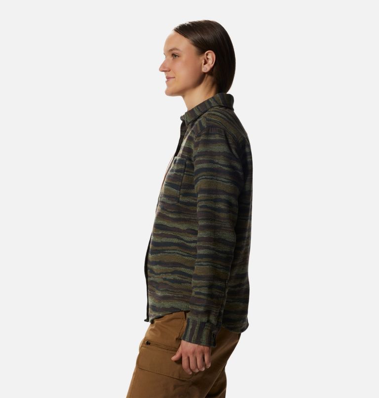 Women's Granite Peak Long Sleeve Flannel Shirt, Color: Corozo Nut Landscape Print, image 3