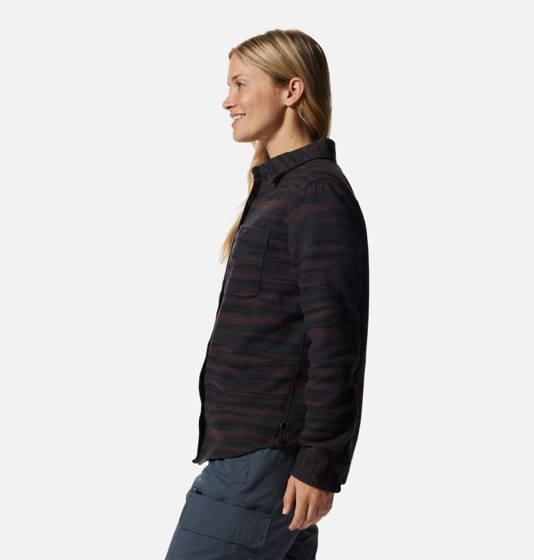 Women's Granite Peak Long Sleeve Flannel Shirt, Color: Darkest Dawn, image 3