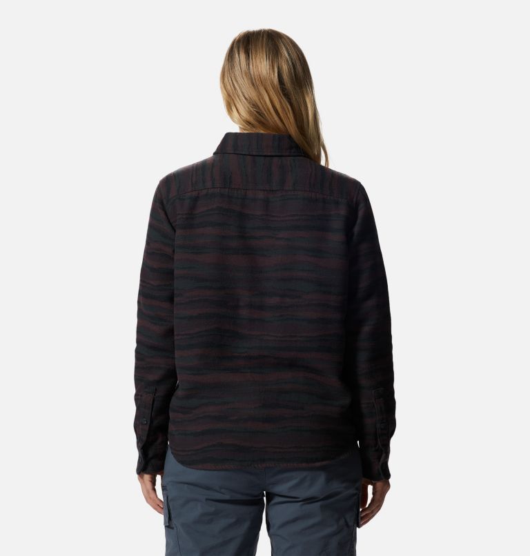 Women's Granite Peak Long Sleeve Flannel Shirt, Color: Darkest Dawn, image 2