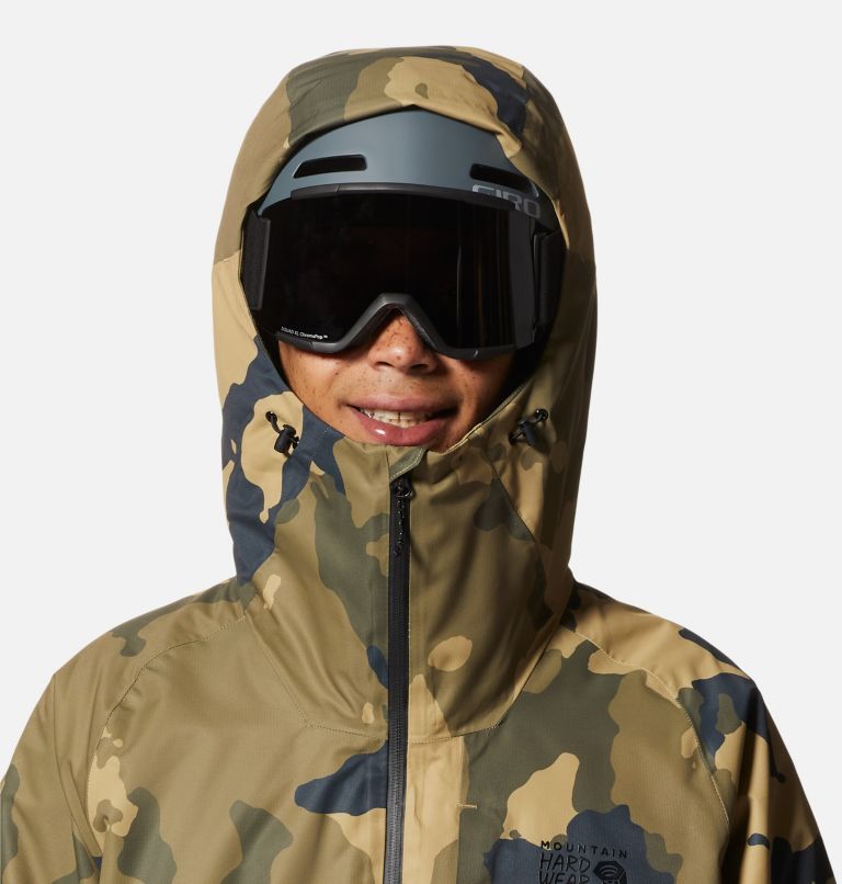 Mens camouflage north clearance face jacket