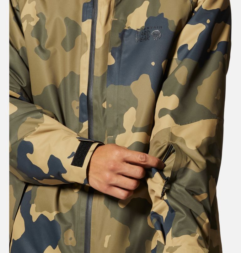 Men's Camo Print Water Repellent Insulated Jacket