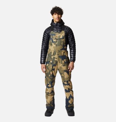 Men's Firefall Bib, Color: Sandstorm, Pines Camo, image 1
