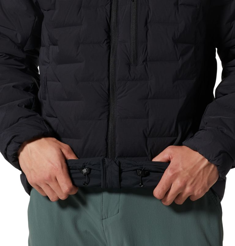 Manteau à capuchon Stretchdown Homme, Color: Black, image 7