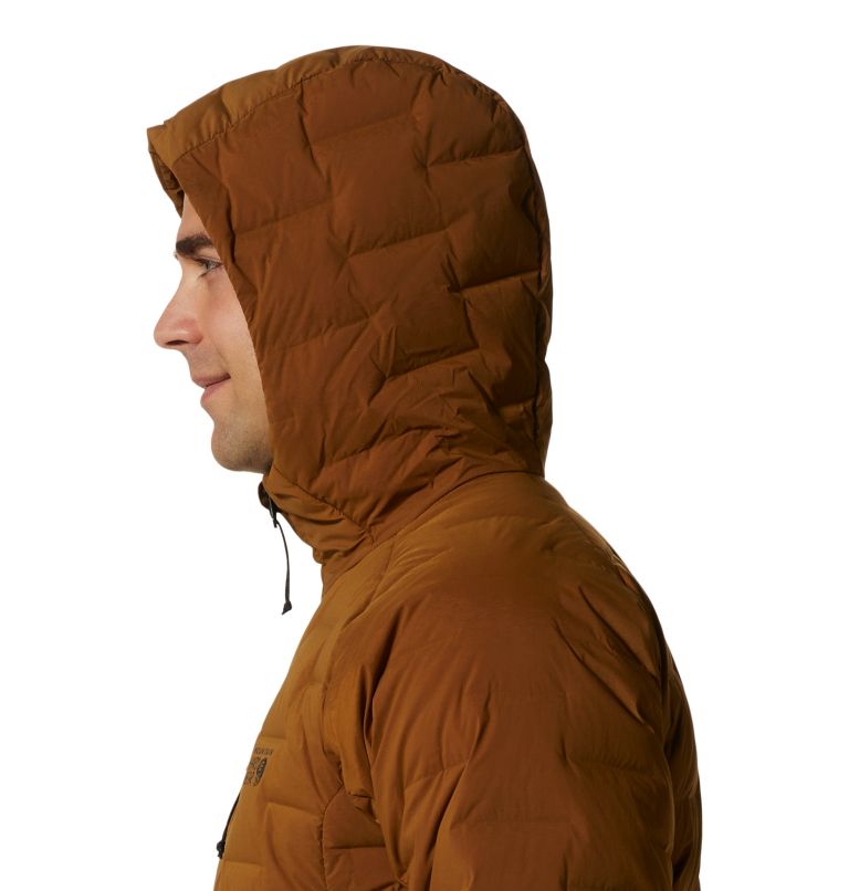 Manteau à capuchon Stretchdown Homme, Color: Golden Brown, image 5
