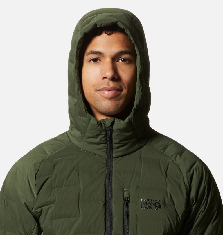 Men's Stretchdown Hoody, Color: Surplus Green, image 4