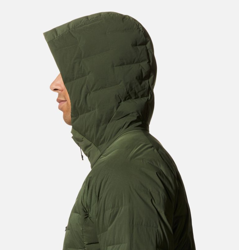 Men's Stretchdown Hoody, Color: Surplus Green, image 5