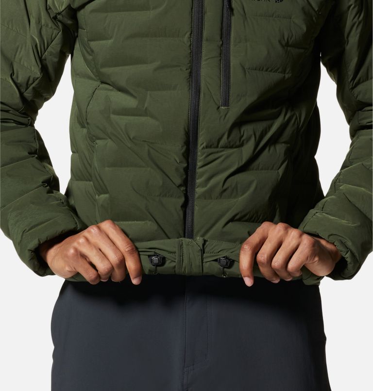 Men's Stretchdown Hoody, Color: Surplus Green, image 7