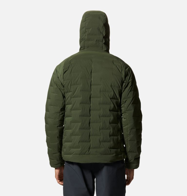 Men's Stretchdown Hoody, Color: Surplus Green, image 2