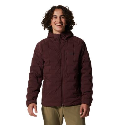 Men's Stretchdown Hoody, Color: Washed Raisin
