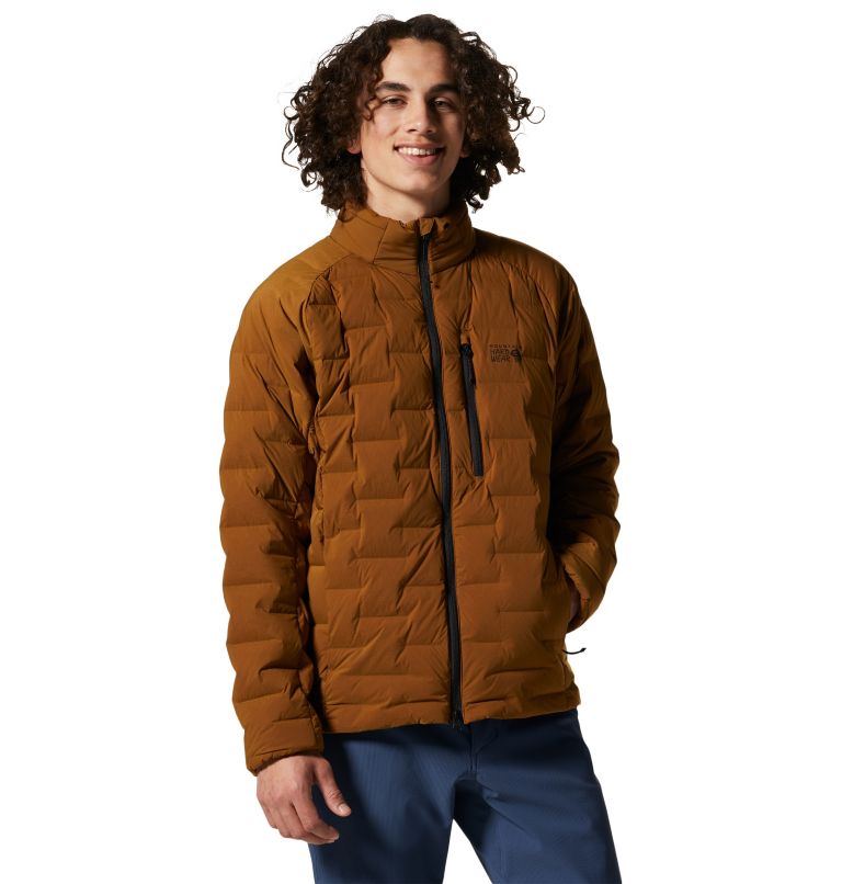 Thumbnail: Men's Stretchdown Jacket, Color: Golden Brown, image 1