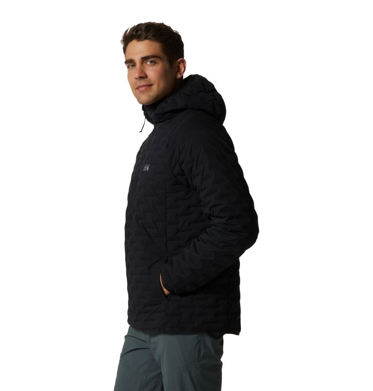 Men's Stretchdown Light Pullover, Color: Black, image 3