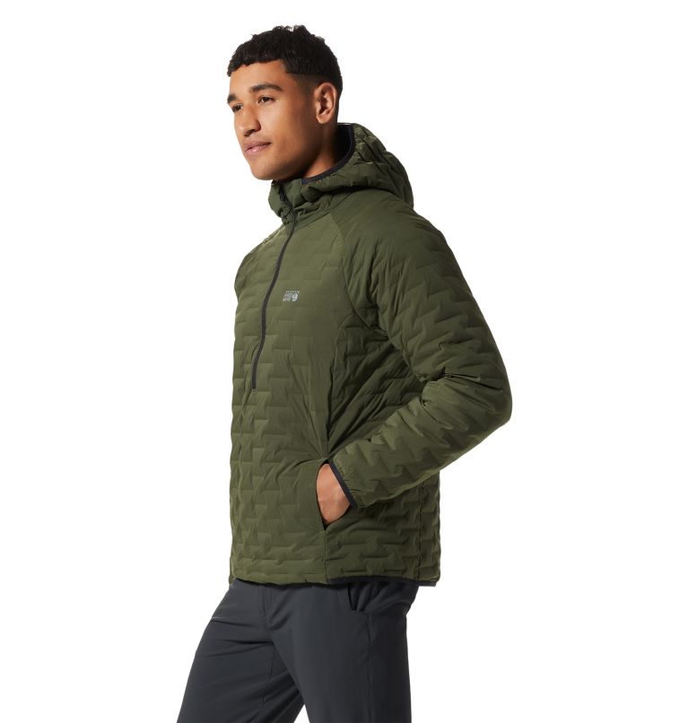 Thumbnail: Stretchdown Light Pullover | 347 | M, Color: Surplus Green, image 3