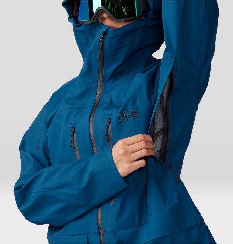 Thumbnail: Women's Boundary Ridge GORE-TEX Jacket, Color: Dark Caspian, image 7