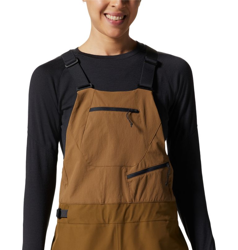 Women's Boundary Ridge GORE-TEX Bib, Color: Corozo Nut, image 4