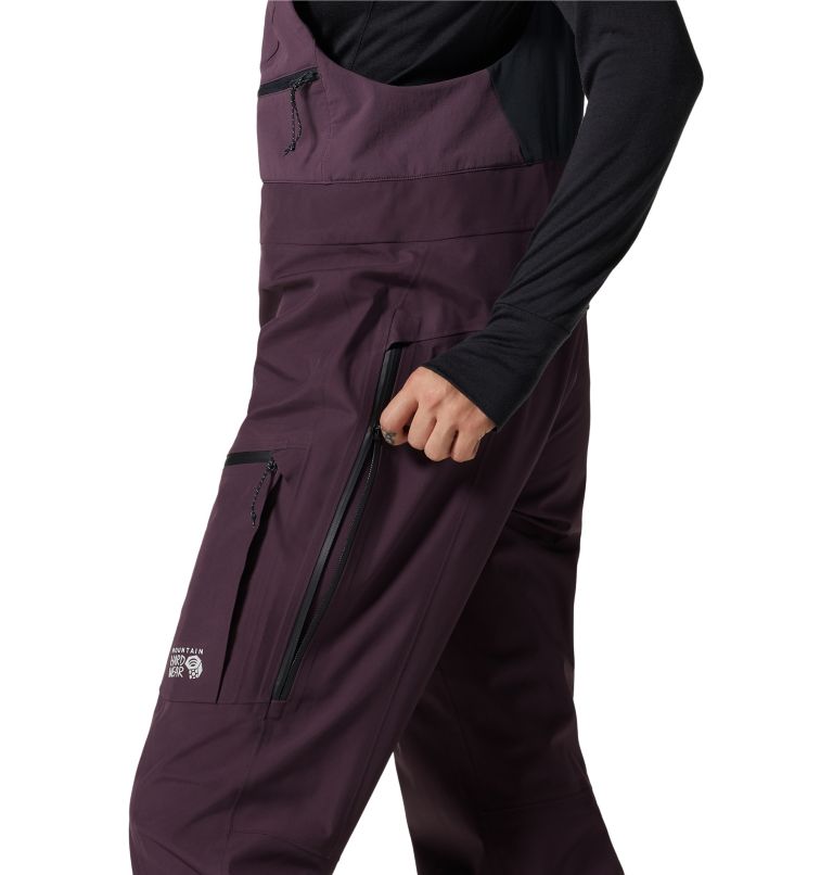 Women's Boundary Ridge Gore-Tex Bib, Color: Dusty Purple, image 4