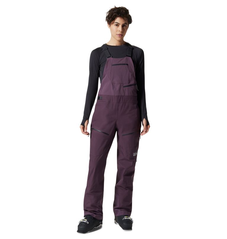 Women's Boundary Ridge Gore-Tex Bib, Color: Dusty Purple, image 1