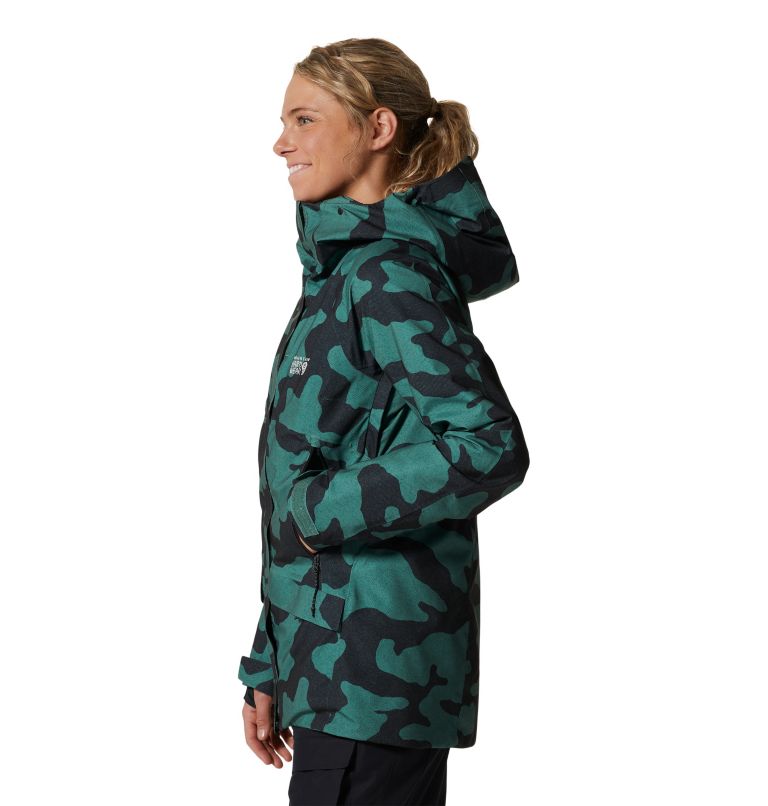Thumbnail: Women's Cloud Bank Gore-Tex® Insulated Jacket, Color: Mint Palm Camo, image 3