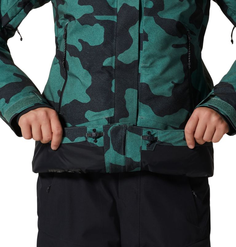 Women's Cloud Bank Gore-Tex® Insulated Jacket, Color: Mint Palm Camo, image 9