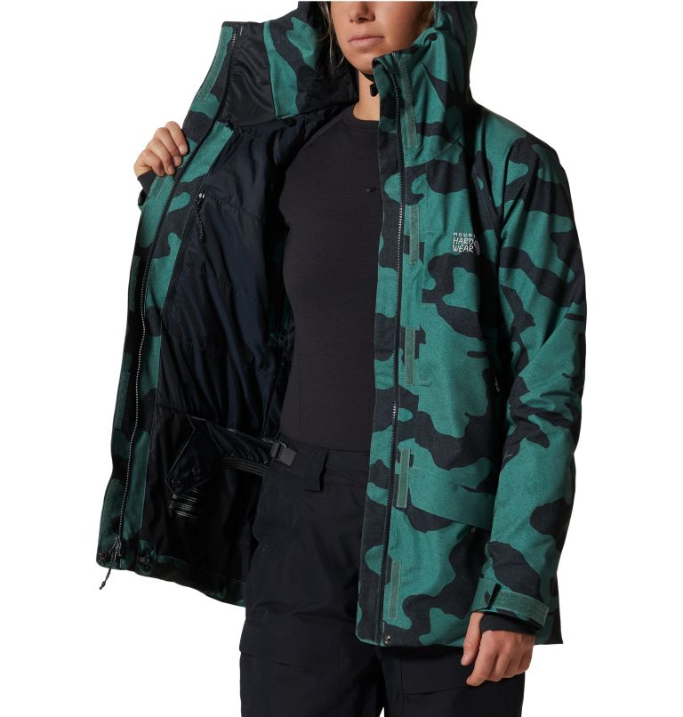 Women's Cloud Bank Gore-Tex® Insulated Jacket, Color: Mint Palm Camo, image 10