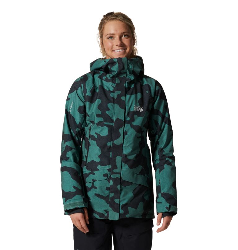 Women's Cloud Bank Gore-Tex® Insulated Jacket, Color: Mint Palm Camo, image 1
