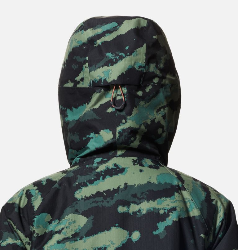 Thumbnail: Women's Cloud Bank Gore-Tex® Insulated Jacket, Color: Mint Palm Brushstrokes Print, image 6