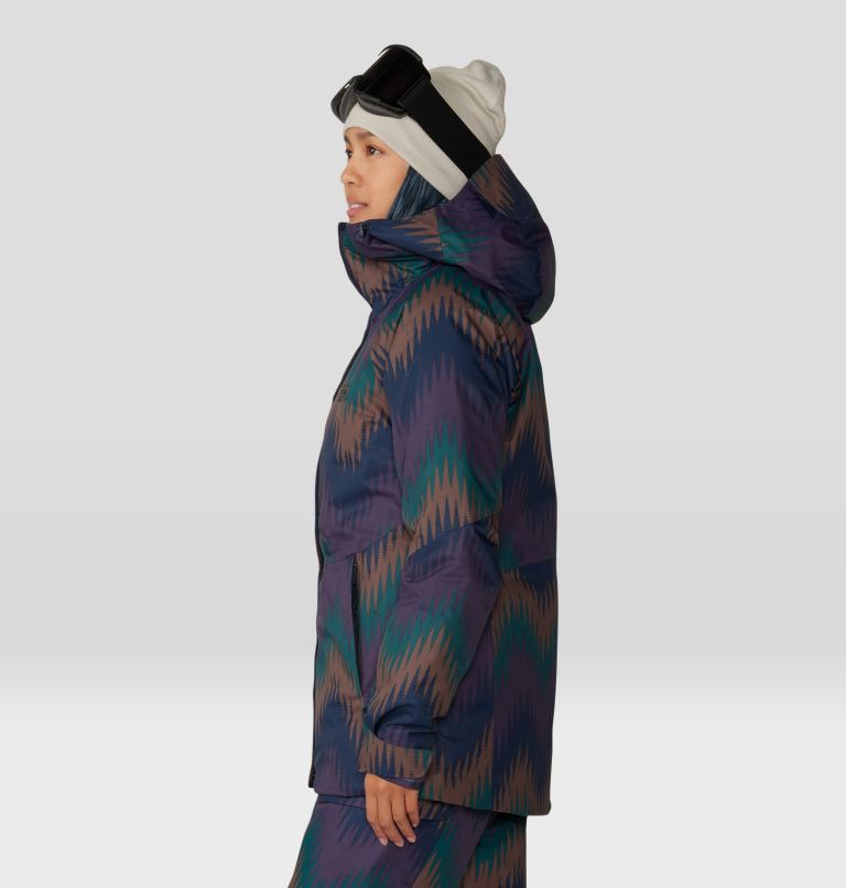 Women's Firefall/2 Insulated Jacket, Color: Blurple Zigzag Print, image 3