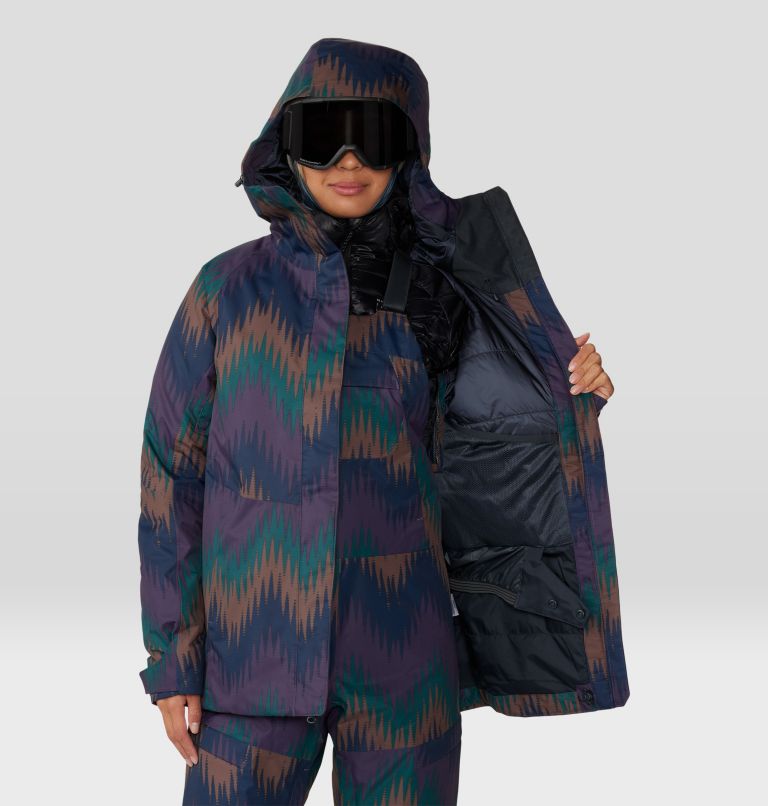 Thumbnail: Women's Firefall/2 Insulated Jacket, Color: Blurple Zigzag Print, image 11