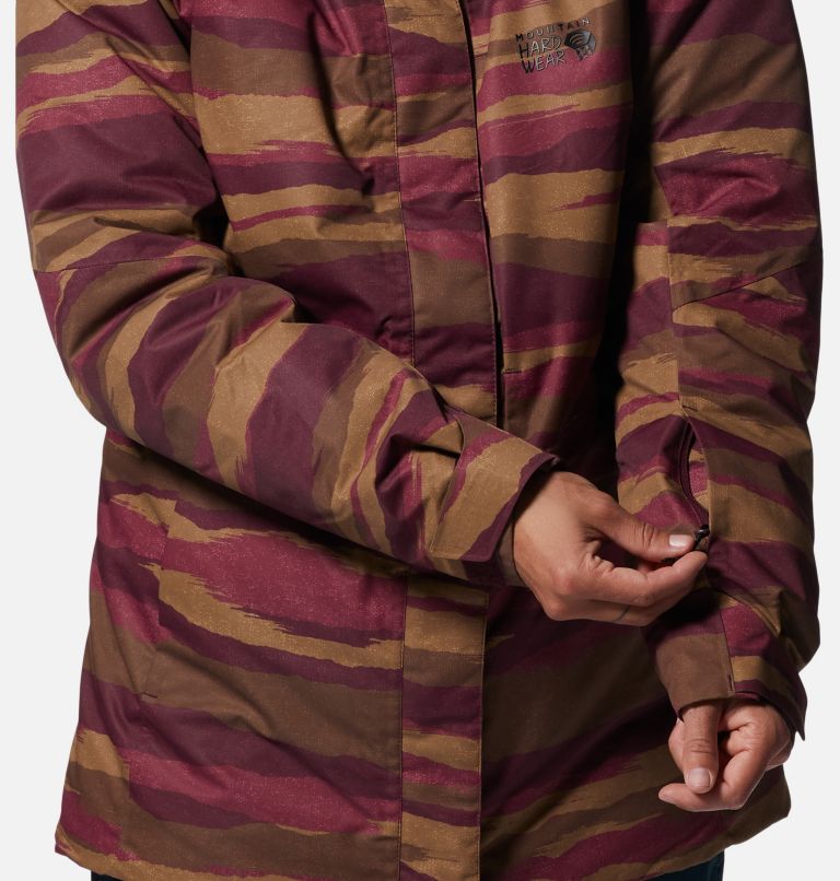 Women's Firefall/2 Insulated Jacket, Color: Cocoa Red Landscape Print, image 8
