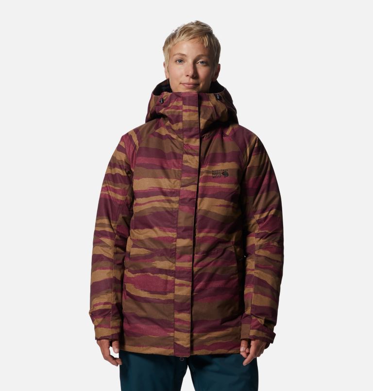 Thumbnail: Women's Firefall/2 Insulated Jacket, Color: Cocoa Red Landscape Print, image 1