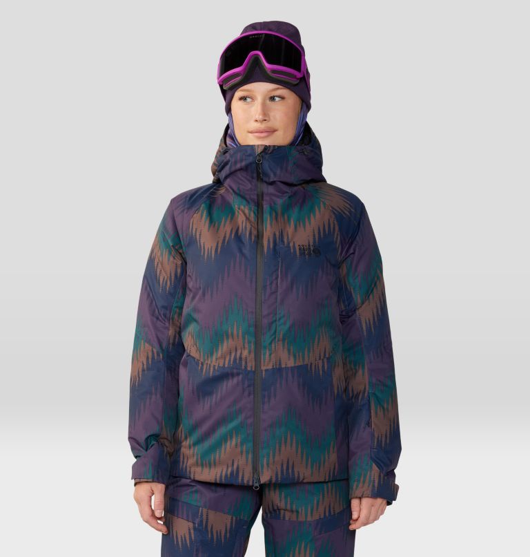 Manteau Firefall/2 Femme, Color: Blurple Zigzag Print, image 1