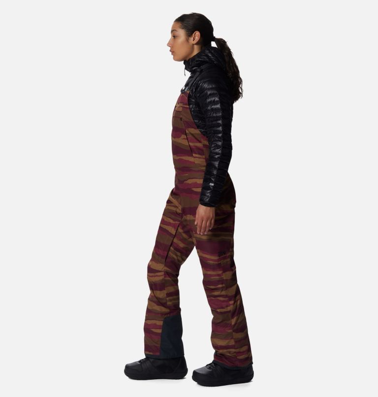 Thumbnail: Women's Firefall/2 Bib, Color: Cocoa Red Landscape Print, image 3