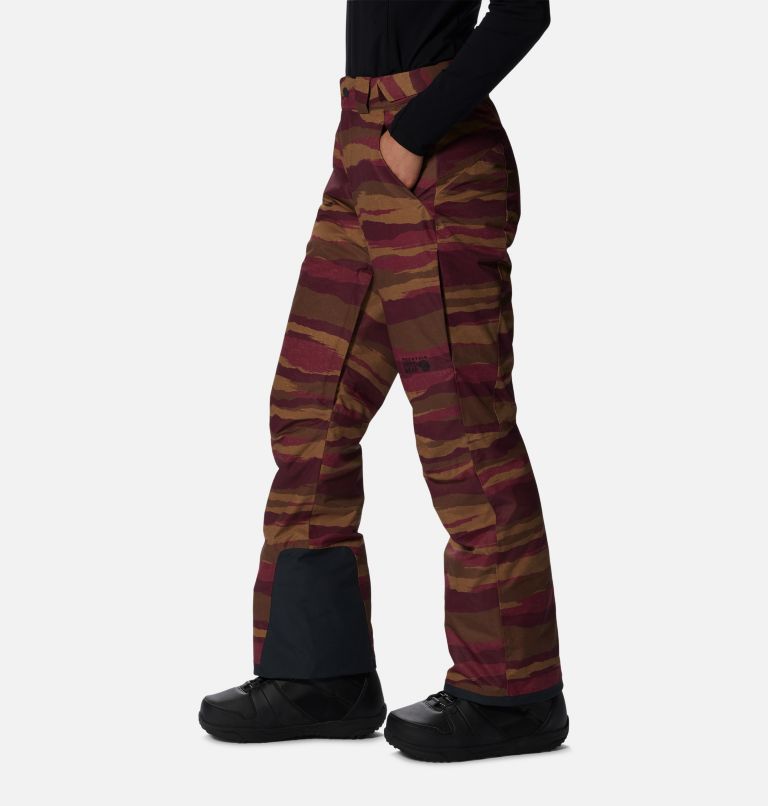 Women's Firefall/2 Insulated Pant, Color: Cocoa Red Landscape Print, image 3