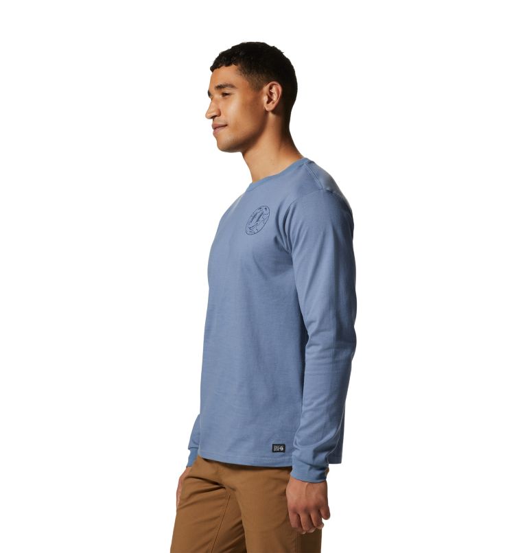 Men's KEA Earth Long Sleeve T-Shirt, Color: Light Zinc