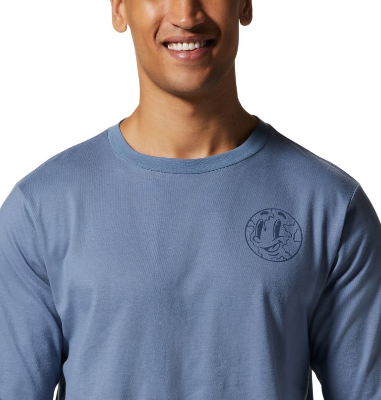 Thumbnail: Men's KEA Earth Long Sleeve T-Shirt, Color: Light Zinc, image 4