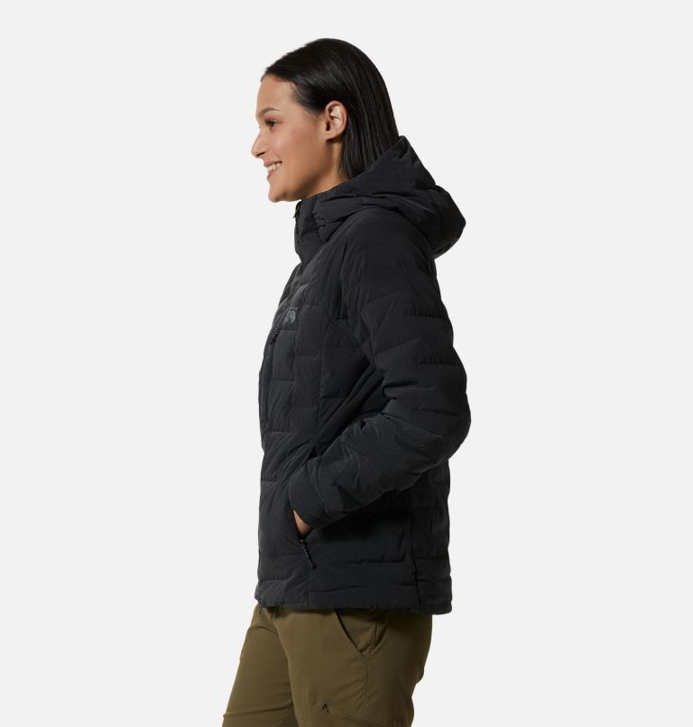 Women's stretch down online hooded jacket