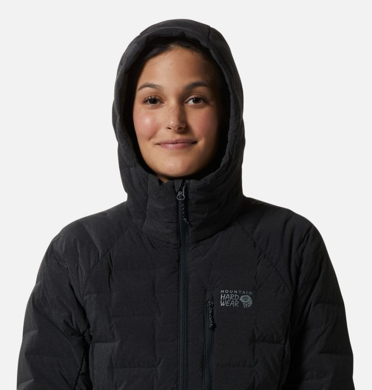 Women's Stretchdown Hoody, Color: Dark Storm Heather, image 4