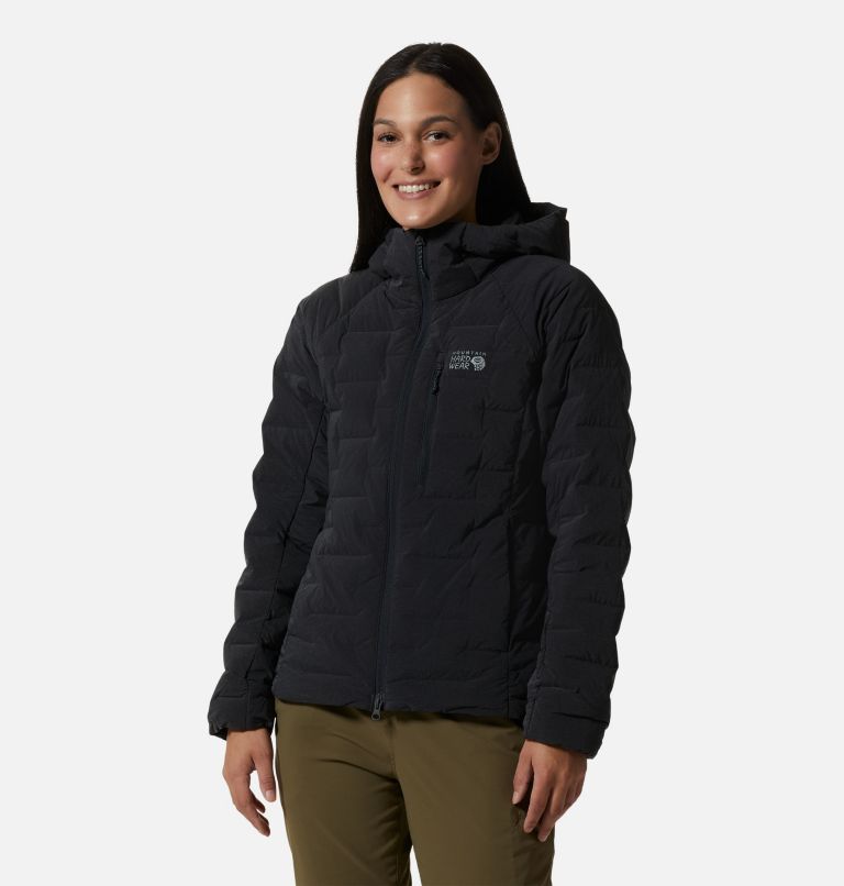 Thumbnail: Women's Stretchdown Hoody, Color: Dark Storm Heather, image 1