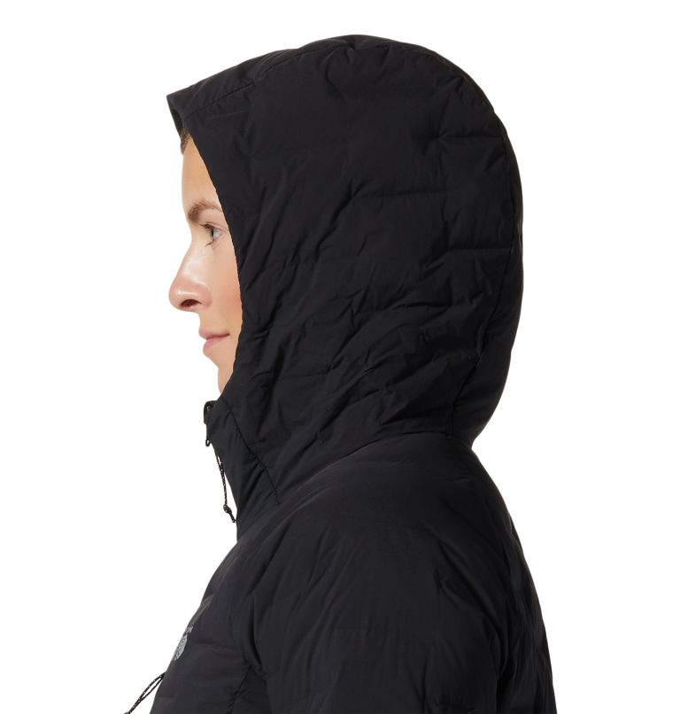 Womens black hooded outlet jacket