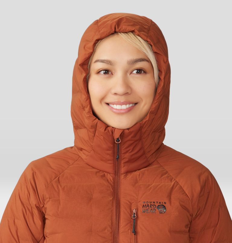 Thumbnail: Women's Stretchdown Hoody, Color: Iron Oxide, image 4