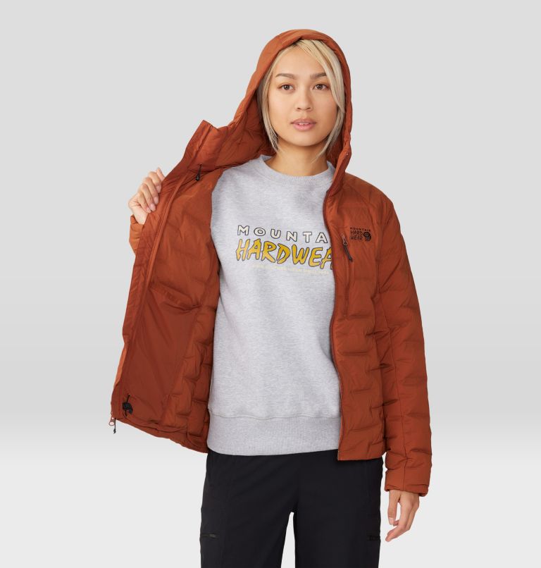 Women's Stretchdown Hoody, Color: Iron Oxide, image 7