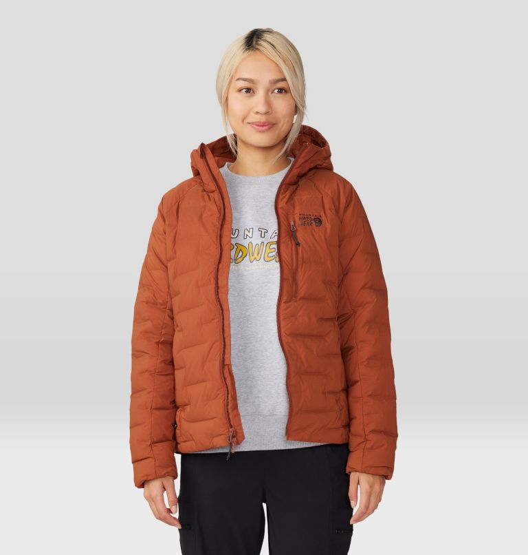 Thumbnail: Women's Stretchdown Hoody, Color: Iron Oxide, image 8