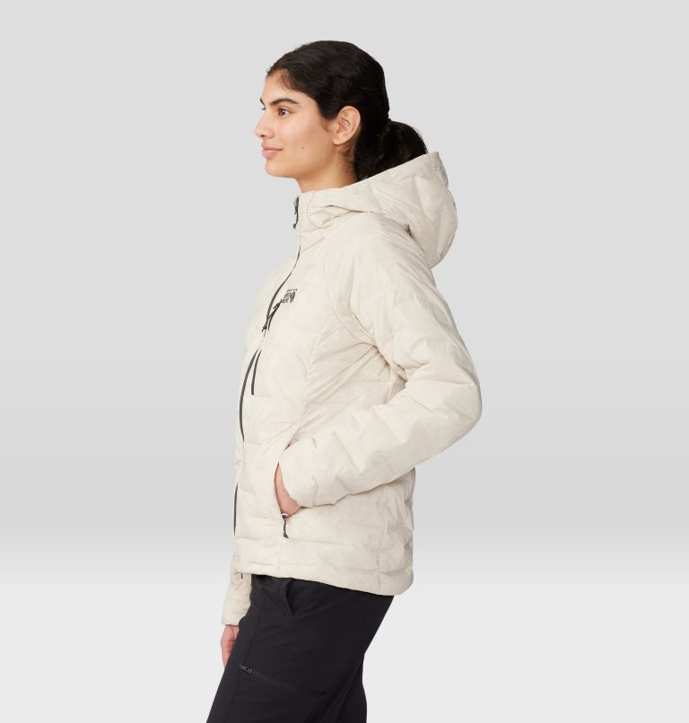 Thumbnail: Women's Stretchdown Hoody, Color: Wild Oyster, image 3