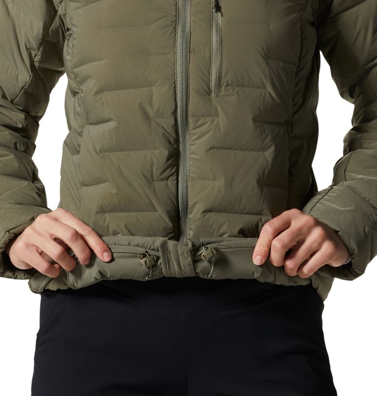 Women's Stretchdown Hoody, Color: Stone Green, image 7