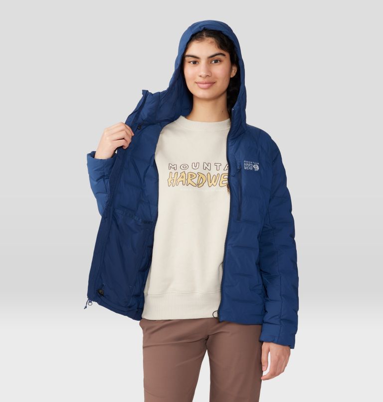 Women's Stretchdown Hoody, Color: Outer Dark, image 7
