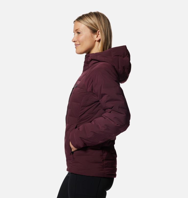 Thumbnail: Women's Stretchdown Hoody, Color: Cocoa Red, image 3