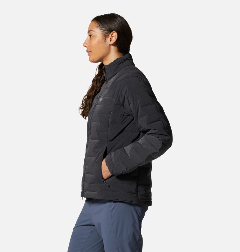 Women's Stretchdown Jacket, Color: Dark Storm Heather, image 3