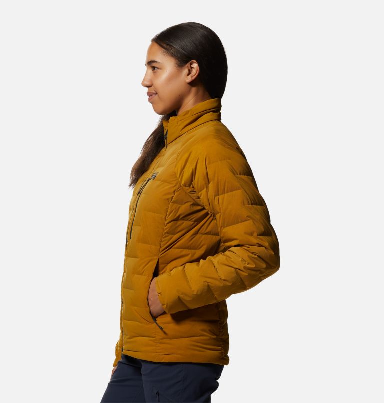 Women's Stretchdown Jacket, Color: Olive Gold, image 3