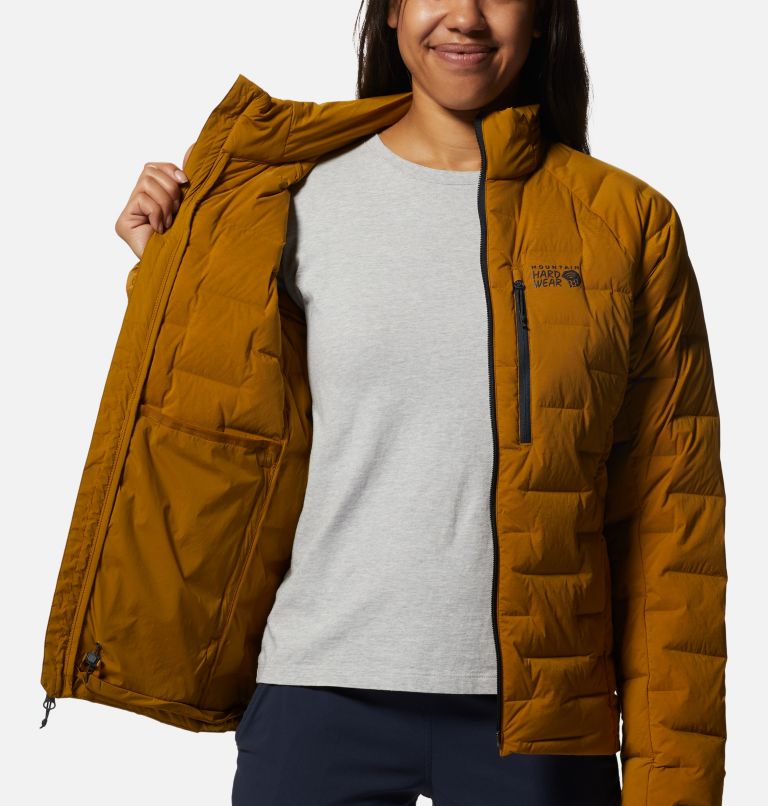 Manteau Stretchdown Femme, Color: Olive Gold, image 6