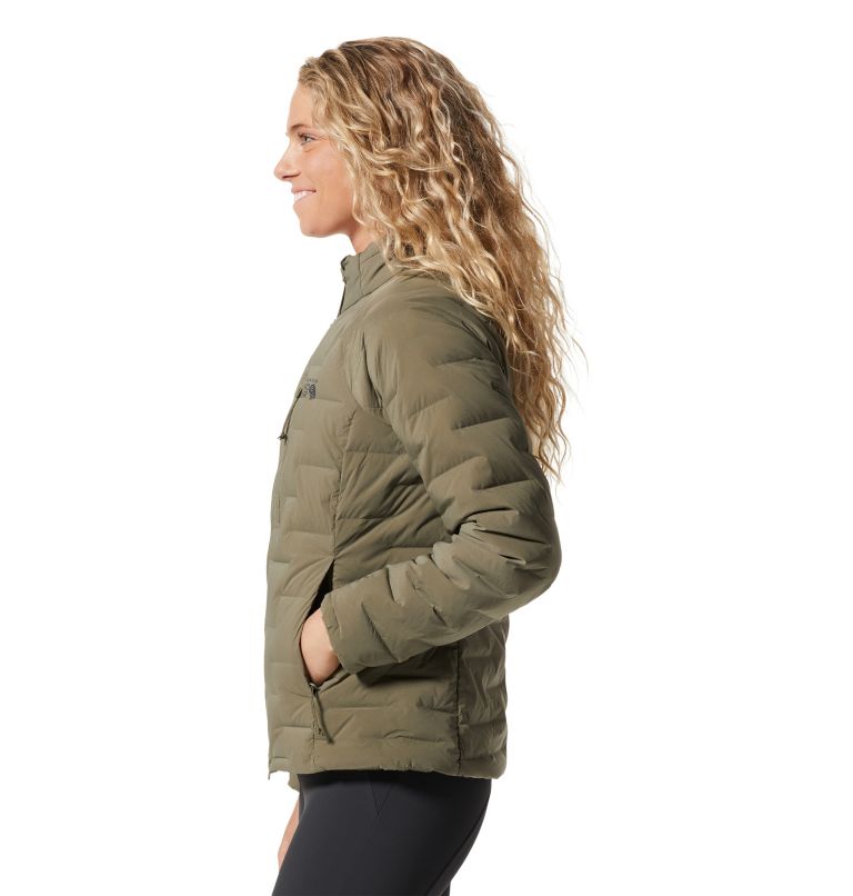 Manteau Stretchdown Femme, Color: Stone Green, image 3
