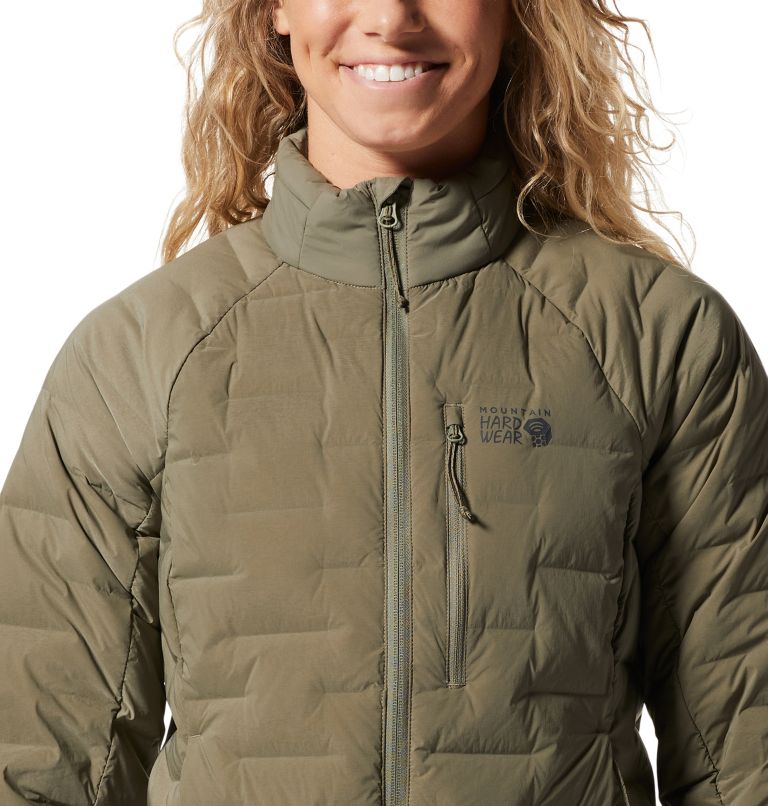Manteau Stretchdown Femme, Color: Stone Green, image 4
